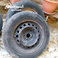  2 جنطات حديد كرولا مقاس 15 مستعمل