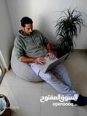  6 بفات beanbags  لالعاب البلايستيشن والقراءة وتكملة اعمال الكمبيوتر