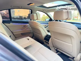  13 ‏‎سيارة BMW520i F10 لون نحاسي ميتالك فل الفل 2013 وارد الشركه تب نظافه