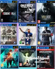  2 اقراص و جويستكات PS5,PS4