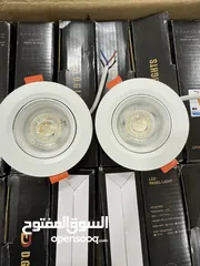  5 اضاءة سبوت لايت عدد 15 حجم 3 انچ بحالة ممتازة