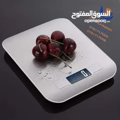  4 ميزان المطبخ الرقمي ميزان الطعام الرفيع متعدد الوظائف من ستانلس ستيل مع شاشة ال سي دي اربع وحدات قيا