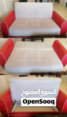  2 طقم كنب تركي يفتح سرير ويوجد داخلة وحدة تخزين