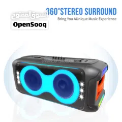  5 WGY-2366 Twin 6.5 "80W Portable JbI Trolley Speaker Party Wireless Subwoofer BlueTooth Speaker 2 Mic