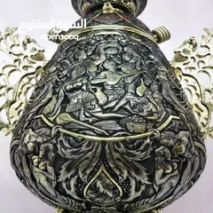  8 سماورالفحم للنحاسية الفاخرة 6-8 ليتر 100./. نحاسية 100./.صنع يدوية الفاخر مجلل صنع في ايران