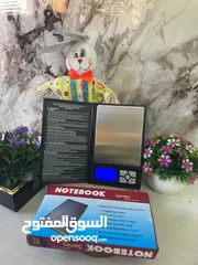  2 ميزان نوت بوك دقه وحساسيه عاليه جدآ  بيوزن لحد  شاشه مضيئه  لوزن  والفضه والاحجار الكريمه