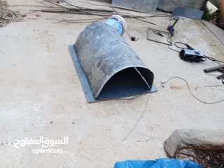  8 فرن طابون متحرك صنع من طين طول 85 العرض 65 سم صاج مقلفن بشتغل ع حطب وع غاز