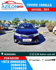  1 TOYOTA COROLLA 2014