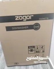  4 Zogor dishwasher "GSZ6677B"غير مستعمل