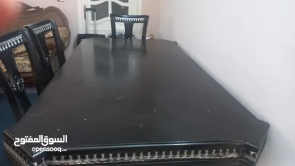  1 طاولة سفرة 5 كراسي مع طقم مورس 7 مقاعد