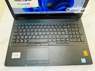  4 DELL 5580 CPU CORI5 الجيل السادس RAM 8 GB DDR4 SSD 256 GIGA NVME MONITOR 15.6 FHD 1080 بضمان