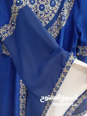  3 قفطان نيلي مستعمل بحالة ممتازة للبيع