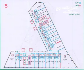  7 مكتب للبيع مساحة 63م قرب الدوار السابع بمجمع قيد الانشاء  (شركة حسين الحسيني للإسكان)