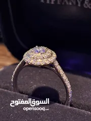  2 Tiffany & Co. Soleste Round Brilliant Engagement Ring in Platinum