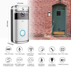  1 جرس الفيديو الاصلي V5 Doorbell  بتقنية WIFI  للرد عن بعد