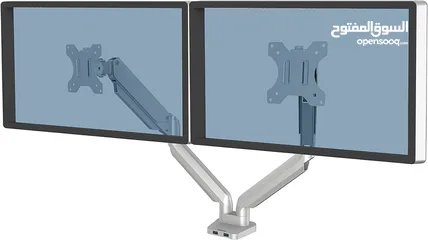  2 حامل الشاشات المزدوج من Fellowes – التصميم الذكي لمساحة عمل متوازنة