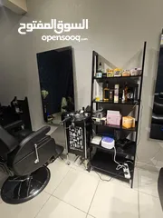  3 Running Gents Hair Salon For sale Fully Equipped shop rent 150 BD, cctv Cameras  internet connection