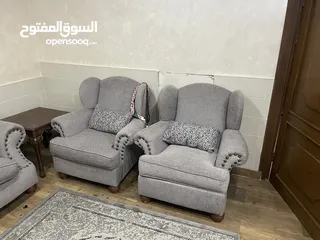  1 طقم كنب امريكي +طقم كورنر بحاله جيده