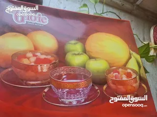  4 طقم زجاجي للأيس كريم