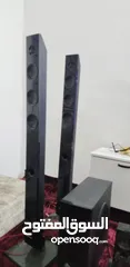  2 مسرح منزليSHARP خمس  سماعات وهوفر شبه وكاله