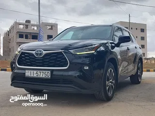  4 تويوتا هايلاندر 2021 فحص فل الفل بفتحه لون اسود ملوكي فحص كامل بسعر مغري قابل للبدل