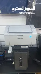  4 طابعة اتش بي ليزر اسود مستعمل مع خبر جديد