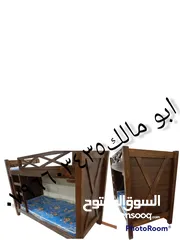  24 تخت طابقين تخوت وأسرة من أحسن انوع الخشب حسب الطلب صناعة ممتازة سرير  مفرد لا نعمل بتجاري
