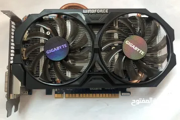  5 كرتين شاشة gtx 1050 &750 بوضع ممتاز