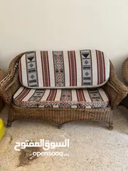  2 كنب قش خيزران