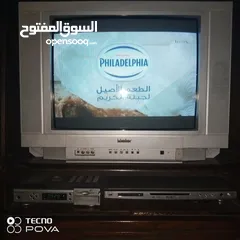  1 خزانة (بوفيه) وتلفزيون ورسيفر ودي في دي