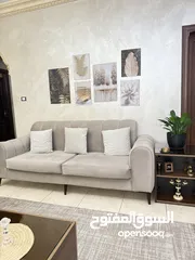  1 طقم كنب خشب زان  سبعة مقاعد ، إسفنج دانلوب