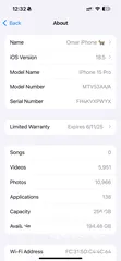  7 iPhone 15 pro natural titanium 256GB used like new