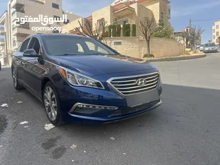  5 هيونداي سوناتا بنزين موديل 2015 فل كامل بانوراما الشكل الجديد فل اضافات الشكل الجديد