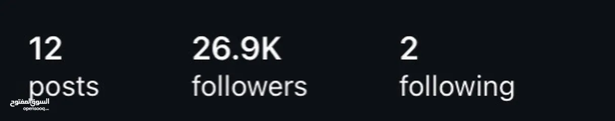  1 حساب انستقرام للبيع 30K