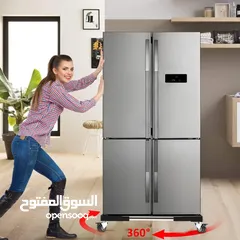  14 قاعدة معدنية متحركه او ثابته ثلاجة جلاية  غسالة تتحمل وزن 300 كيلو متعددة الاستخدامات قاعده