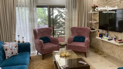  5 Furnished -1st Floor Apartment For Rent In Amman -Dair Ghbar