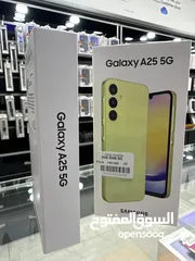  6 Samsung A25 ( 128 GB / 6 GB RAM ) ) جديد مسكر بالكرتونة كفالة وكيل الاردن