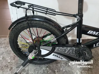  5 دراجه هوائية BMX جنط 16 لون أسود بحالة الوكالة