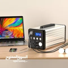  3 بطارية تخزين الكهرباء بقوة 300 واط بطارية تخزين الكهرباء من الطاقة الشمسية او عن طريق شاحن كهربائي.