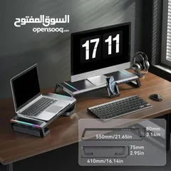  5 رف/حاملة لابتوب/شاشة RGB Laptop Desk Shelf