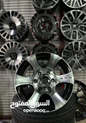  1 جنط جديد /:- قياس 15 /:- 6 براغي بكب