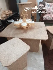  2 طاولة وسط مع 4مرافات