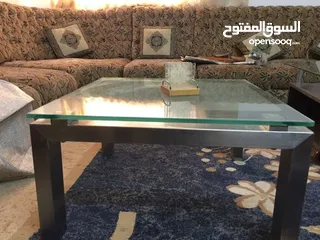  15 طاوله وسط زجاج( سكريت 10ملم )  وستنالس  دنماركيه