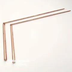  10 أسياخ النحاس للبحث عن المعادن، بما في ذلك الذهب، وأيضًا للكشف عن الفراغات تحت الأرض