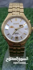  4 Vintage Orient Japan made double calendar Automatic 21 jewel watch for Men Preowned
