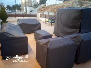  29 تفصيل اغطية و كفرات لاطقم الرتان والمراجيح الايطالي و عش البلبل والاثاث الخارجي من الشتاء والمطر