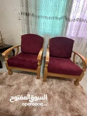  6 طقم جلوس شبه جديد