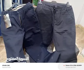  1 لقطة شروه بناطيل جينزات وكتان عدد 300رجالي جديد مقاس 29/30/32