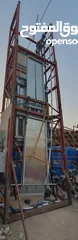  2 مصعد ركاب بخطوتين مثبتين في إطار معدني للتثبيت في المكتب أو الفيلا.