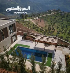  4 شالية - جرش ب اطلالة سد الملك طلال